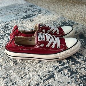 Converse Burgundy Low-Top Sneakers